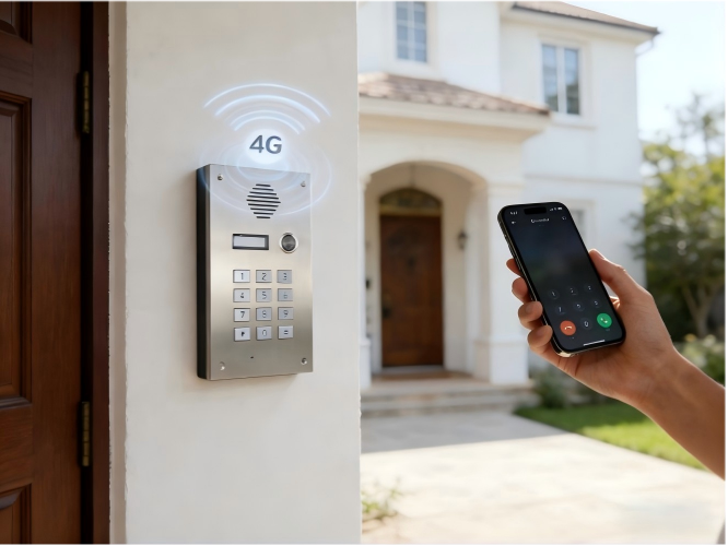 4G intercom system,smart doorbell villa intercom system, support ...